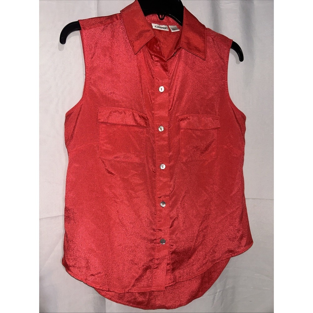Cato Women's Sleeveless Coral Top Size S